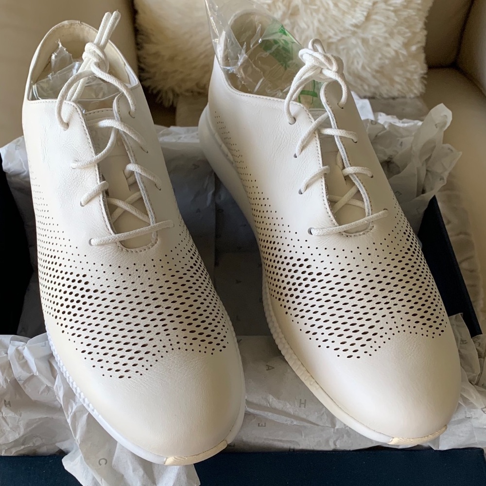 Cole Haan NEW Ivory 2.ZERØGRAND Laser Oxford